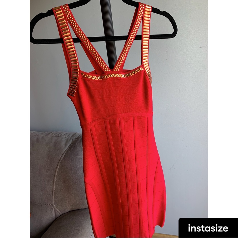 Red Bebe mini dress